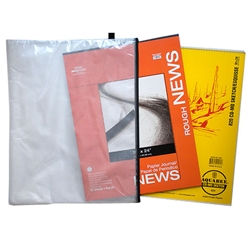 Mesh Zip Bag with 18x24 Inch Drawing & Newsprint Pads