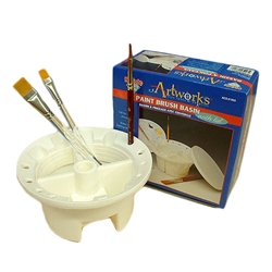 Plastic Brush Basin with Lid