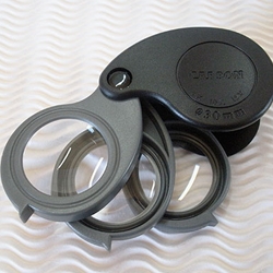 Carson TriView Folding Loupe (5X, 10X, & 15X)