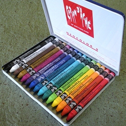 Caran D'Ache Neocolor II Watersoluble Crayon Set of 40 In a Metal Tin