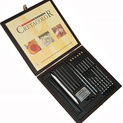 Cretacolor : Black Box Charcoal Drawing Set of 20