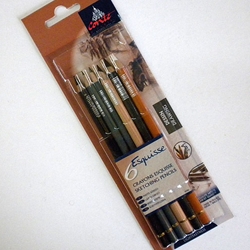 Conte Pencil Set of 6 Drawing Pencils