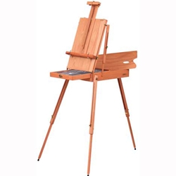 French Style Easel Folding Sketch Painting Easel with Drawer