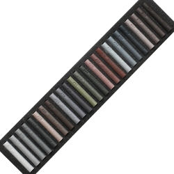 Girault Soft Pastel Sets - Grey Set - Set of 25 Pastels