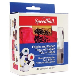 Speedball Oil Based Block Printing Ink Set of 6