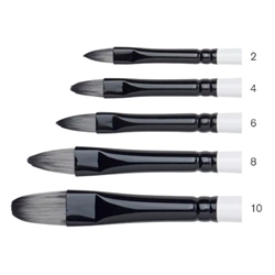 Winsor & Newton Artists' Acrylic Brushes - Short Handle Filberts