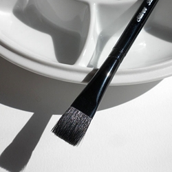 Silver Brush Black Velvet Brushes - Square Wash