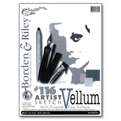 Borden & Riley #116 Artist Sketch Vellum Pads