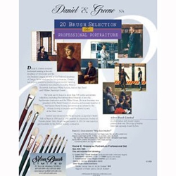 Daniel Greene Portraiture Professional Set of 20 Silver Brushes