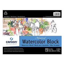Canson Montval Watercolor 140 lb Cold-Pressed Blocks