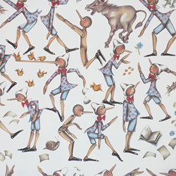 Rossi Decorative Paper from Italy- Pinocchio 28x40 Inch Sheet
