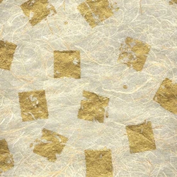 Thai Abaca- Metallic Gold on Natural 25x37 Inch Sheet