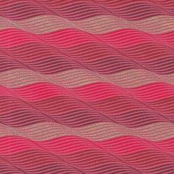 Printed Cotton Paper from India- Waves in Gold/Red/Pink on Red Paper 22x30 Inch Sheet