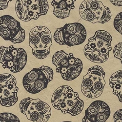 Sugar Skull Printed Paper from Nepal