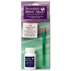 Grafix Incredible White Mask 2oz, Liquid Frisket Remover and the Dipstik