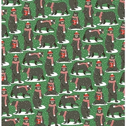 Holiday Bears Paper- 19x26 Inch Sheet