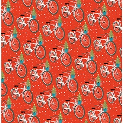 Holiday Bicycle Paper- 19x26 Inch Sheet