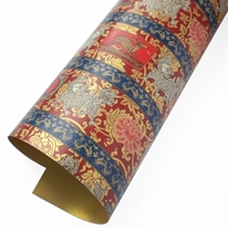 Vintage Italian Gift Wrap Florentine Wrapping Paper Roll Parchment