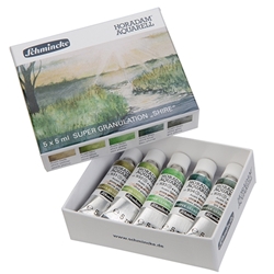 *LIMITED!* Schmincke Watercolor Supergranulating Colors- Urban Set of  Five 5ml Tubes