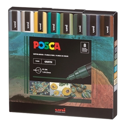 Posca Acrylic Paint Marker Set- PC-3M 16 Color Set (Fine .9 - 1.3mm)