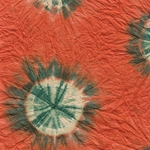 Nepalese Tie Dyed Lokta Paper- Dark Orange (Momi Texture)