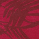 Bamboo Printed Lokta Paper- Red 20x30" Sheet