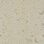 Nepalese Printed Paper- Starry Night Constellations 20x30" Sheet- Natural