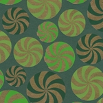 Printed Cotton Paper from India- Pinwheel Mint Paper in Green Shades on Green Paper 20x30" Sheet