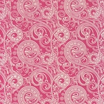 Art Nouveau Paisley Print from Nepal- Carmine on Natural Paper 20X30" Sheet