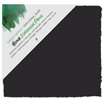 Shizen Design Watercolor Paper Packs- Square Sheets Black Smooth 8x8" Pack of 5 Sheets