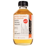 Royal Talens Cobra Quick Dry Medium reduces the drying time of Cobra water mixable paints. It also increases the flow and/or transparency and makes the paint fatter.