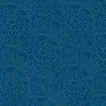 Nepalese Printed Paper- Art Nouveau Lotus Print Blue on Electric Blue 20x30" Sheet