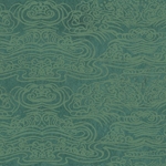 Tibetan Wave Paper- Celadon on Mottled Green Paper 20x30" Sheet