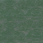 Tibetan Wave Paper- Pine Green on Mottled Green Paper 20x30" Sheet