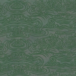 Tibetan Wave Paper- Pine Green on Mottled Green Paper 20x30" Sheet