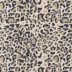 Nepalese Lokta Paper- Leopard Print in Black and Gold on Natural 20x30" Sheet