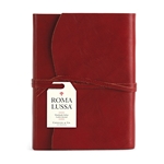 Cavallini Roma Lussa Leather Journals- Red Cover 5x7"