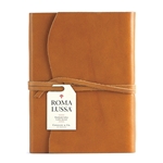 Cavallini Roma Lussa Leather Journals- Tan Cover 5x7"