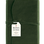 Cavallini Roma Lussa Leather Journals- Green Cover 5x7"