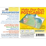 PhotoPOSTOS - Self Adhesive, Acid-Free Blank Postcards