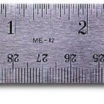 Stainless Steel Cork Backed Ruler