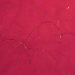 Red with Gold Threads 25x37 Inch Sheet
