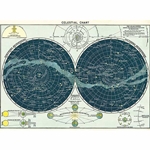 Cavallini Decorative Paper- Celestial Chart 20"x28" Sheet