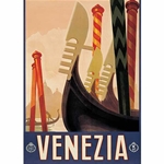 "Vintage Prints" by Rossi of Italy- Venezia Gondole