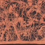Amate Bark Paper from Mexico- Lace Naranja 15.5x23 Inch Sheet