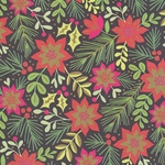 Mistletoe, Pine, Poinsettia, and Holly Collage 19x26" Sheet