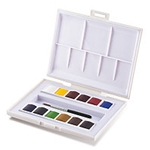 Sennelier Le Petite Aquarelle Artis Watercolor Set - 12 1/2 Pans