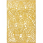 Amate Bark Paper from Mexico- Circular Woven Amarillo Yellow 15.5x23 Inch Sheet