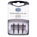 Brause Extra Fine "Arrow" Box of 3 Nibs - Highly Elastic - 66