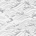 Japanese Chiyogami Paper - White and Metallic Silver Waves